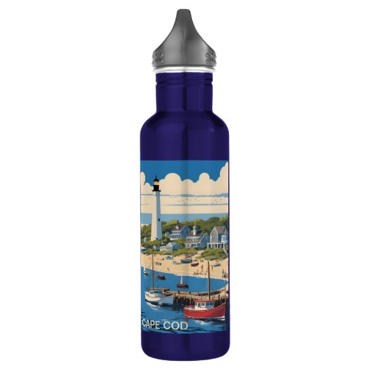 Aangepaste naam Cape Cod Massachusetts Waterfles (Links)