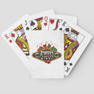 Aangepaste naam: casino Night-speelkaarten Pokerkaarten