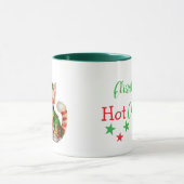 Aangepaste naam cat green red hot chocolate mok (Midden)