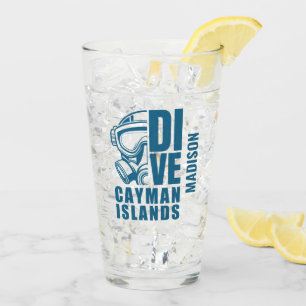 Aangepaste naam Cayman Islands Diving Glas