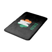Aangepaste naam Celtic Ireland Shamrock Irish Flag Badmat (Gekanteld)