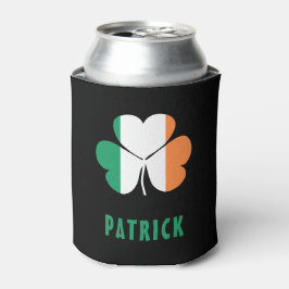 Aangepaste naam Celtic Ireland Shamrock Irish Flag Blikjeskoeler