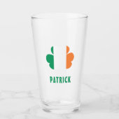 Aangepaste naam Celtic Ireland Shamrock Irish Flag Glas (Voorkant)