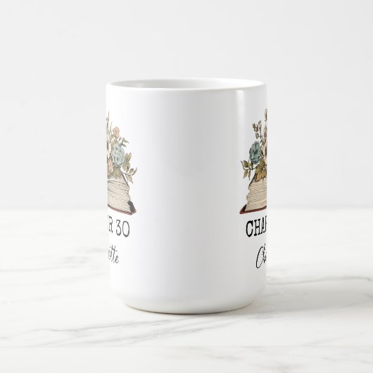 Aangepaste Naam Chapter 30 Mok Milestone Verjaarda (Center)