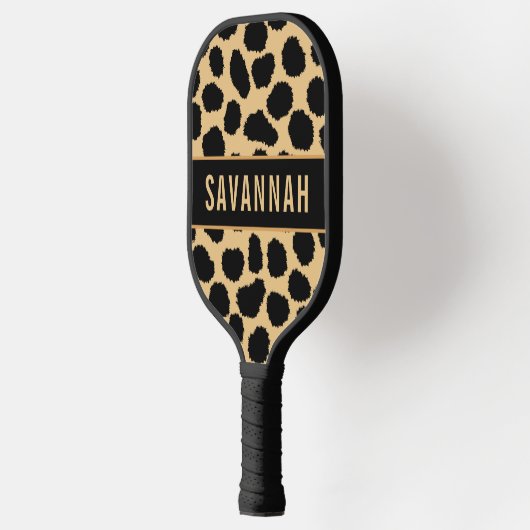 Aangepaste naam Cheetah Animal Print Pattern Class Pickleball Paddle (Links)