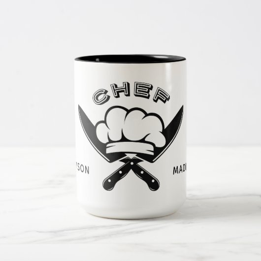 Aangepaste naam Chef-Logo mokken (Center)