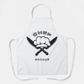Aangepaste naam Chef Logo Schort (Voorkant)