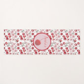 Aangepaste Naam Cherry Blossom Waterverf Yogamat (Voorkant (horizontaal))