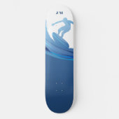Aangepaste naam Chic Nautical Skateboard (Voorkant)
