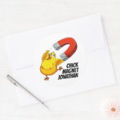 Aangepaste naam Chick Magnet stickers (Envelop)