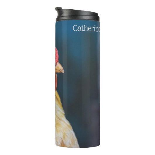 Aangepaste naam Chicken Close-up Thermosbeker (Geroteerd rechts)