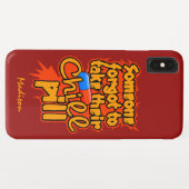 Aangepaste naam Chill Pill-telefoongesprekken Case-Mate iPhone Case (Achterkant (horizontaal))