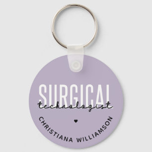 Aangepaste naam chirurgische technologiste Med Sur Sleutelhanger