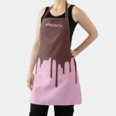 Aangepaste naam Chocolade Drip Schort (Insitu)