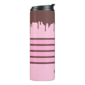 Aangepaste naam Chocolade Drip Thermosbeker (Gedraaid links)