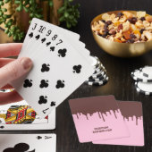 Aangepaste naam chocolade druppel pokerkaarten (Insitu)