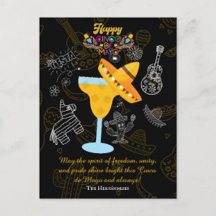 Aangepaste naam Cinco de Mayo Fiesta Spanish Holid Briefkaart