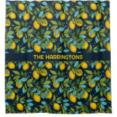 Aangepaste naam Citroenpatroon Douchegordijn (Voorkant)