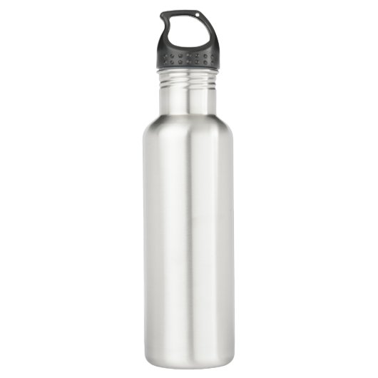 Aangepaste naam Classy Simple Elegant Monogram Waterfles (Achterkant)