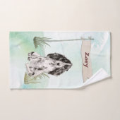 Aangepaste Naam Cocker Spaniel Huisdier Hond Bad Handdoek (Handdoek)