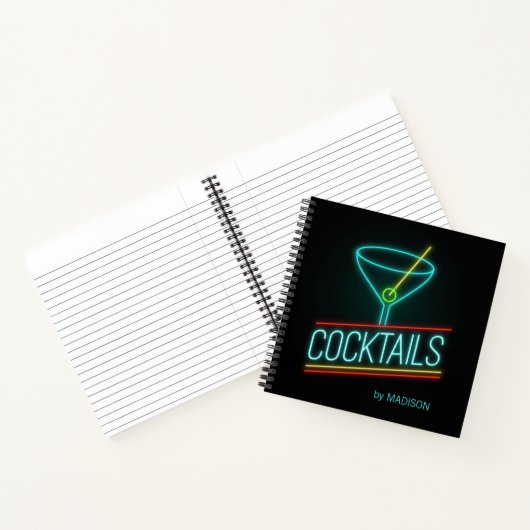 Aangepaste naam COCTAILS Notitieboek (Binnen)