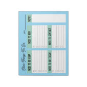 Aangepaste naam collega cadeau checklist notitieblok (Gedraaid)