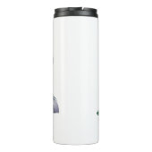 Aangepaste naam collie dragen Santa's pet Thermosbeker (Achterkant)