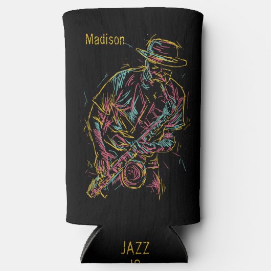 Aangepaste naam Colorful Jazz Player (Voorkant)