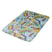 Aangepaste naam Comics Patroon Badmat (Gekanteld)