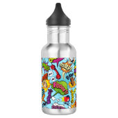 Aangepaste naam Comics Patroon Waterfles (Links)
