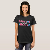 Aangepaste naam contentmaker t-shirt (Voorkant volledig)