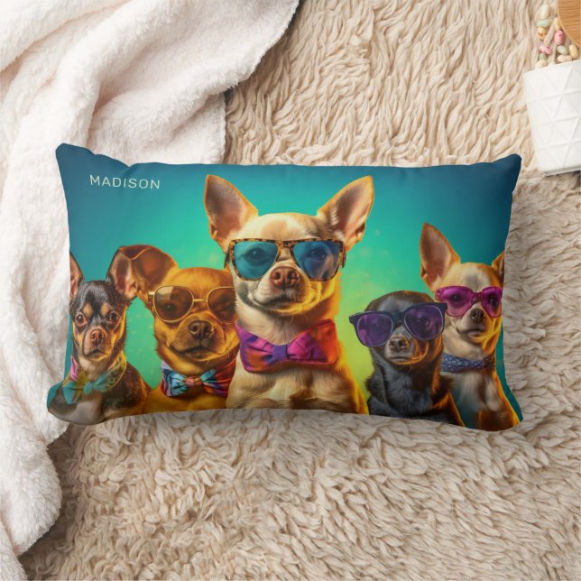 Aangepaste naam Cool Dogs Kussen (Deken)