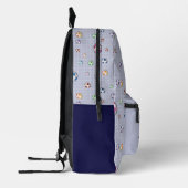 Aangepaste naam Cool Sports Voetbal Pattern Bedrukte Rugzak (Links)