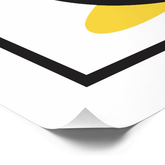 Aangepaste naam coole pinguïn perfect poster (Hoek)