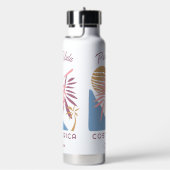 Aangepaste naam Costa Rica Motto Pura Vida Waterfles (Rechts)