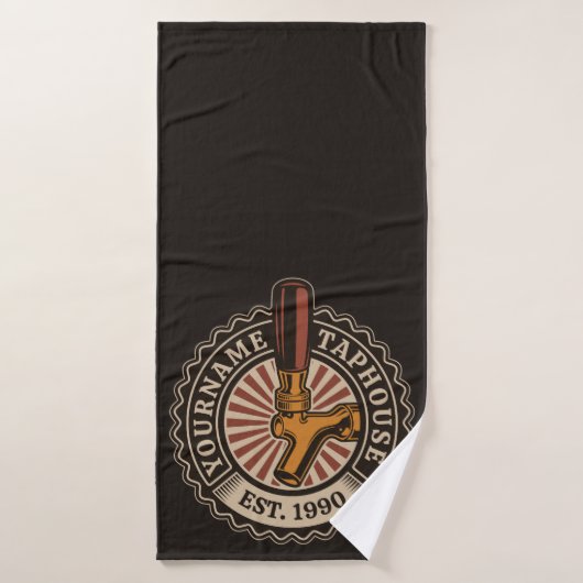 Aangepaste naam Craft Beer Taphouse Brewery Bar Bad Handdoek (Badhanddoek)