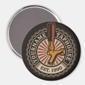 Aangepaste naam Craft Beer Taphouse Brewery Bar Magneet (Voorkant / Achterkant)
