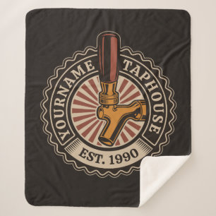 Aangepaste naam Craft Beer Taphouse Brewery Bar Sherpa Deken