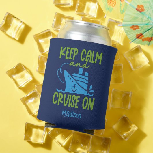 Aangepaste naam cruise Keep Calm Blikjeskoeler (Insitu Zomer)