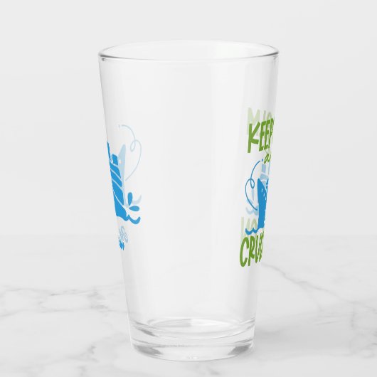 Aangepaste naam cruise Keep Calm Glas (Rechts)