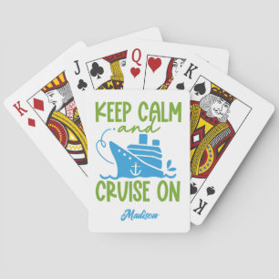 Aangepaste naam cruise Keep Calm Pokerkaarten