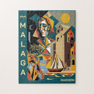 Aangepaste naam Cubist Malaga Legpuzzel