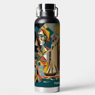 Aangepaste naam Cubist Malaga Waterfles