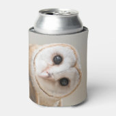 Aangepaste naam Cute Barn Owl Blikjeskoeler (Blikje Voorkant)