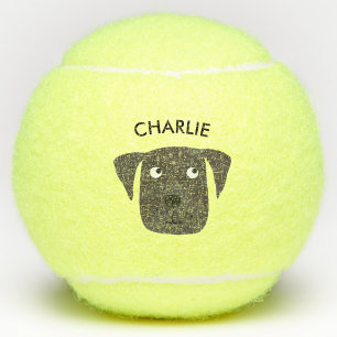 Aangepaste naam Cute Dog Tennisballen