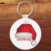 Aangepaste naam Cute Funny Holiday Kerstmis Sleutelhanger (Voorkant)