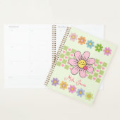 Aangepaste naam Cute Happy Flower Smile Planner (Display)