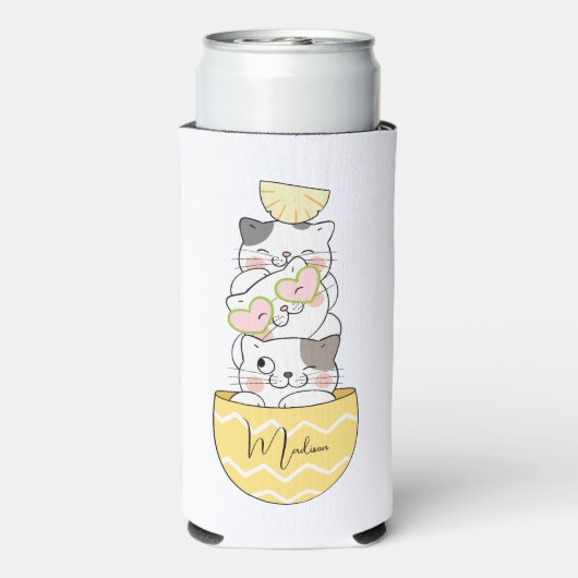 Aangepaste naam Cute Kittens (Seltzer Achterkant)