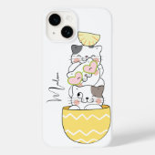 Aangepaste naam Cute Kittens Case-Mate iPhone Case (Achterkant)