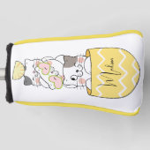 Aangepaste naam Cute Kittens Golfheadcover (Voorkant)